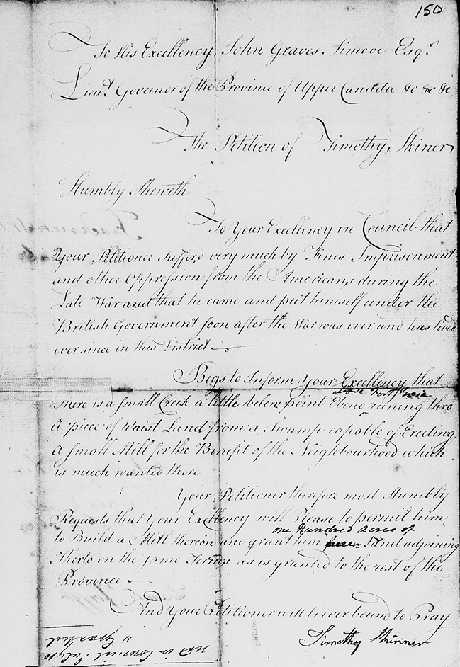 Paths to a Patent Acquiring Crown Land in Upper Canada Where the